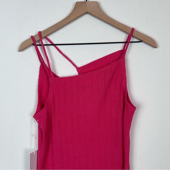 NWT Reformation Brave Knit Dress Hot Pink Large - Picture 8 of 14